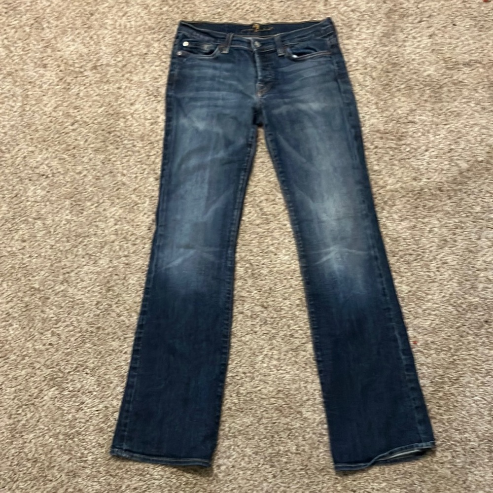 7 low rise jeans